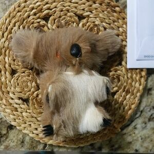 Brown and White Plush Koala Toy